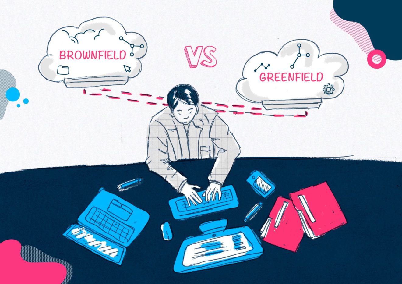 Greenfield vs brownfield software development Daveo